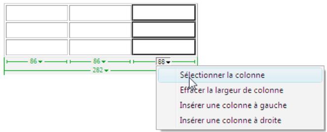 ADOBE DREAMWEAVER CS5 - Sélection d'une seule colonne - 1