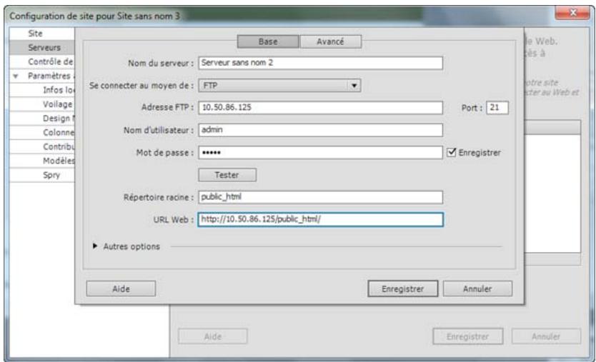 ADOBE DREAMWEAVER CS5 - Connexions FTP - 1