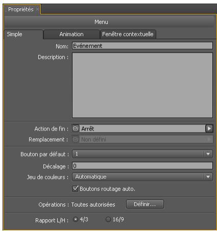 ADOBE ENCORE CS4 - Attribution d'un nom aux menus et aux boutons - 1