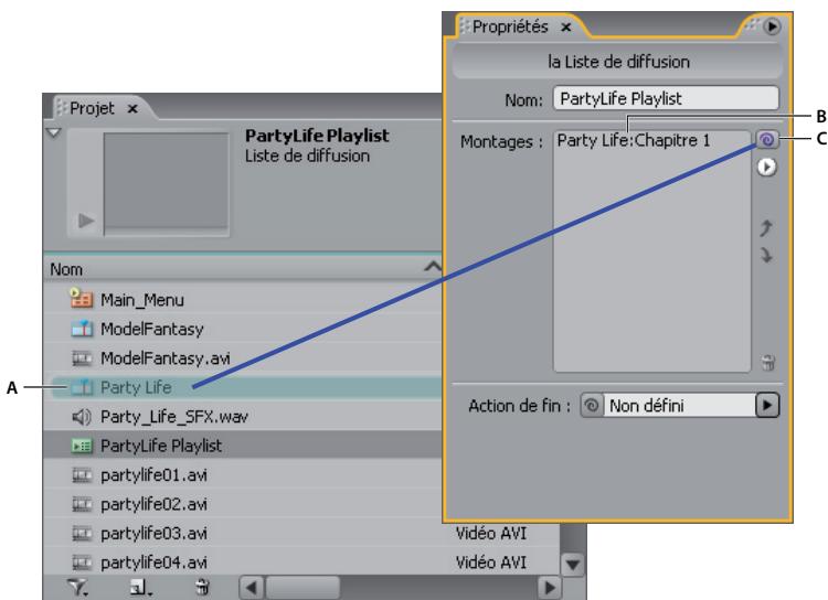 ADOBE ENCORE CS4 - Listes de diffusion - 1