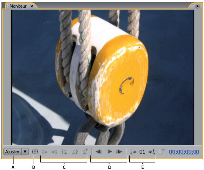 ADOBE ENCORE CS4 - Présentation du panneau Moniteur - 1
