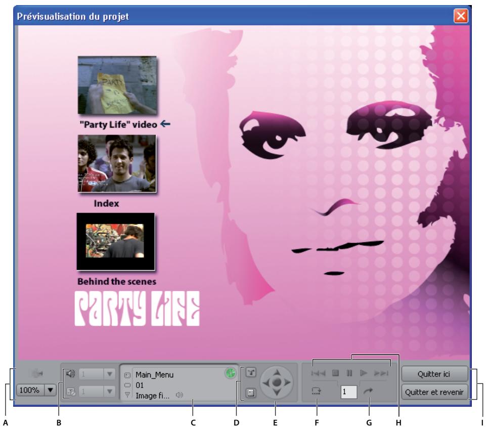 ADOBE ENCORE CS4 - Prévisualisation d'un projet - 1