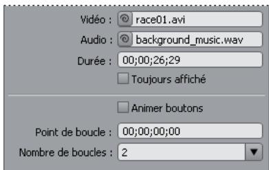 ADOBE ENCORE CS4 - A propos du temps d'affichage du menu et de la mise en boucle - 1