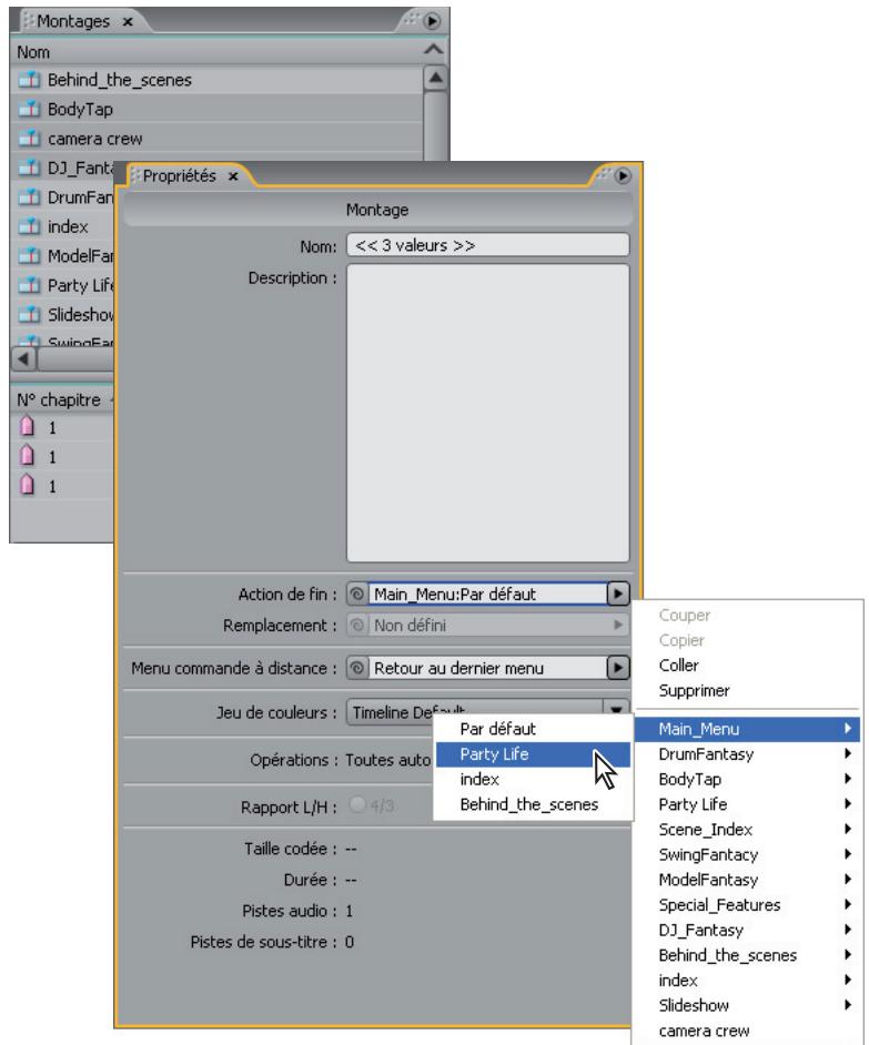 ADOBE ENCORE CS4 - Modification globale des éléments et des liens - 1