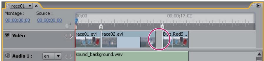 ADOBE ENCORE CS4 - Suppression de clips video ou audio d'un montage - 2