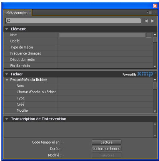 ADOBE ENCORE CS4 - Recherche de métadonnées - 1