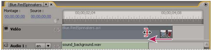 ADOBE ENCORE CS5 - Raccordement des clips vidéo et audio dans un montage - 1