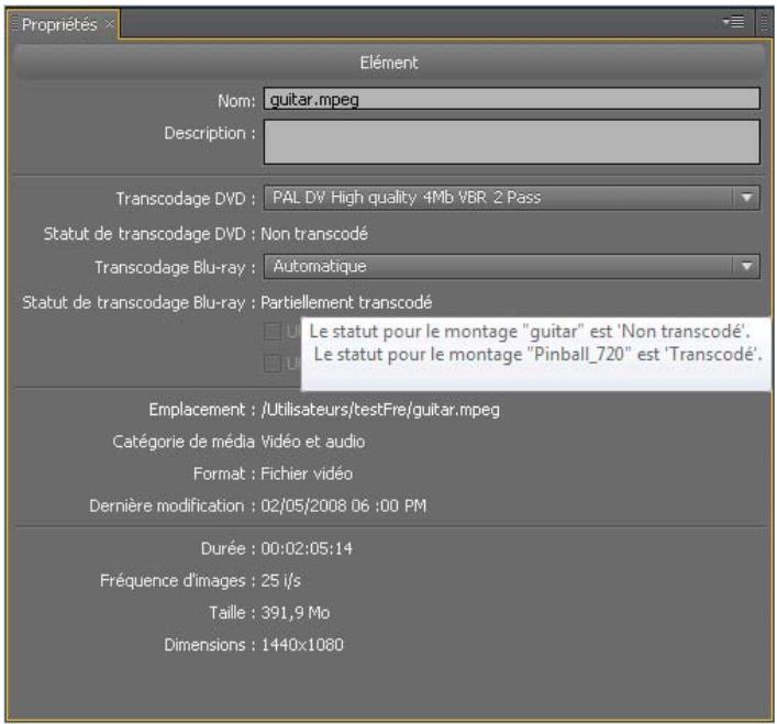 ADOBE ENCORE CS5 - Définition d'une fréquence d'images 24p pour des projets Blu-Ray - 1