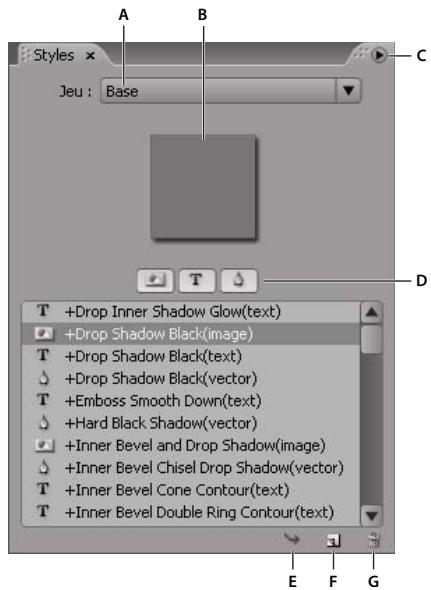 ADOBE ENCORE CS5 - A propos des styles prédéfinis - 1