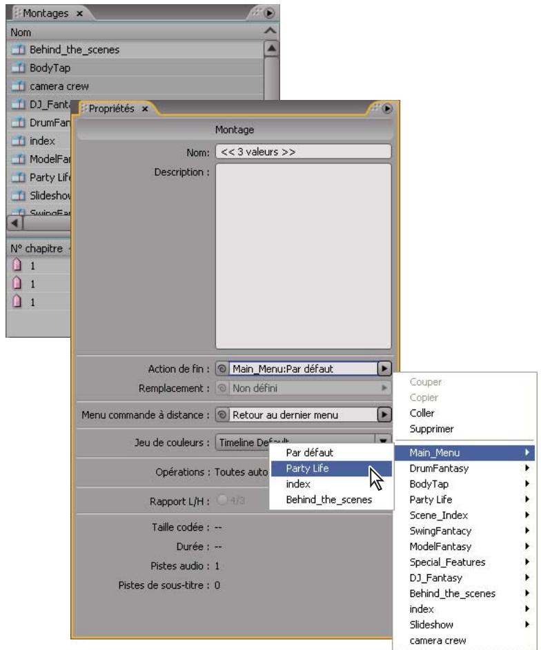 ADOBE ENCORE CS5 - Modification globale des éléments et des liens - 1