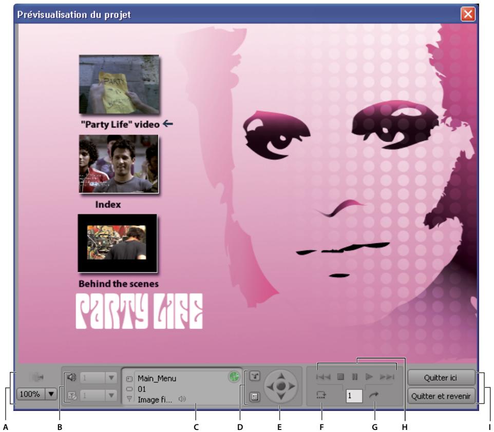 ADOBE ENCORE CS5 - Prévisualisation d'un projet - 1