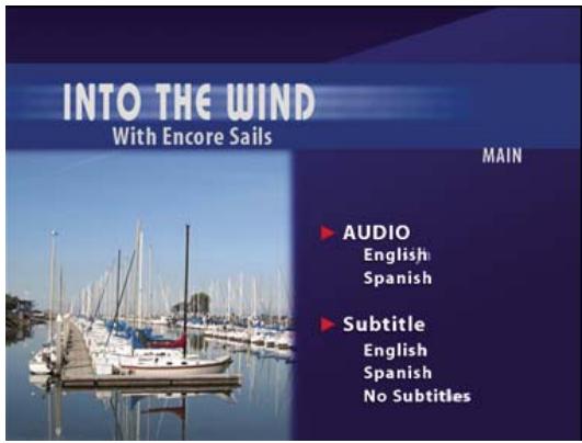 ADOBE ENCORE CS5 - Définition des boutons pour sélectionner des pistes audio ou des pistes de sous-titre - 1