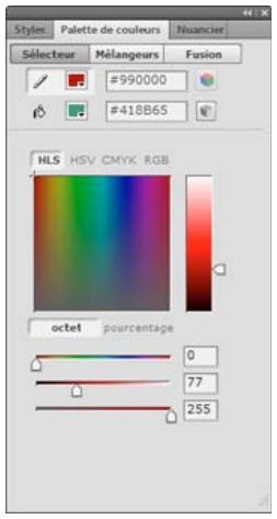 ADOBE FIREWORKS CS5 - Gestion des couleurs avec le panneau Palette de couleurs - 1