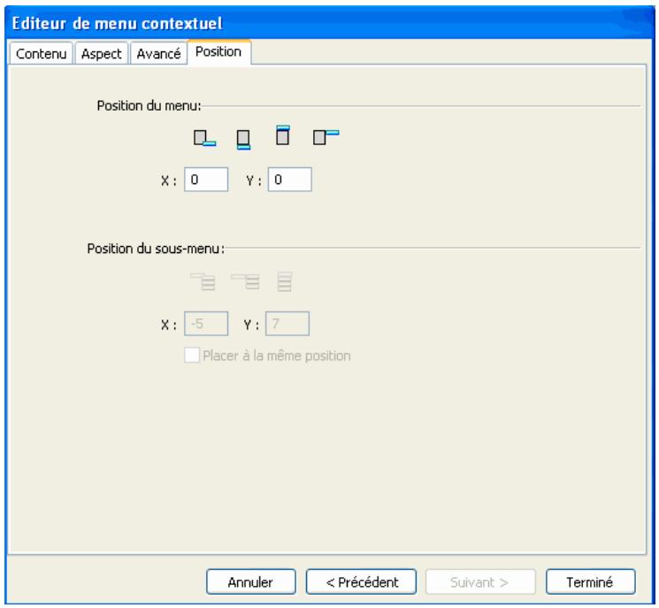 ADOBE FIREWORKS CS5 - Repositionnement des menus et sous-menus contextuels - 1
