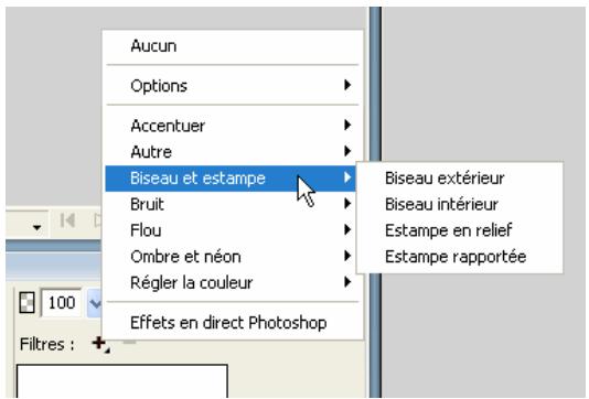 ADOBE FIREWORKS CS5 - A propos des filtres dynamiques - 1