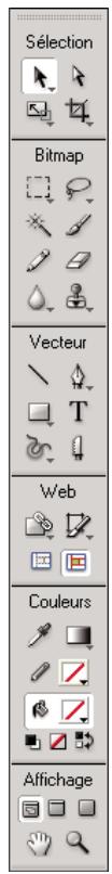 ADOBE FIREWORKS CS5 - Panneau Outils - 1