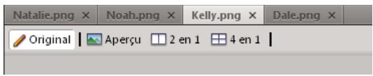 ADOBE FIREWORKS CS5 - Utilisation des onglets pour sélectionner des documents - 1