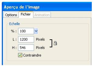 ADOBE FIREWORKS CS5 - Définition des dimensions des images exportées - 1