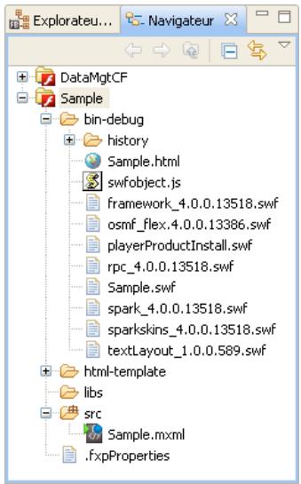 ADOBE FLASH BUILDER 4.7 - Version déboguéed l'application - 1