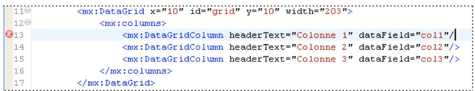 ADOBE FLASH BUILDER 4.7 - Vérification des erreurs de syntaxe dans les projets Flex - 2
