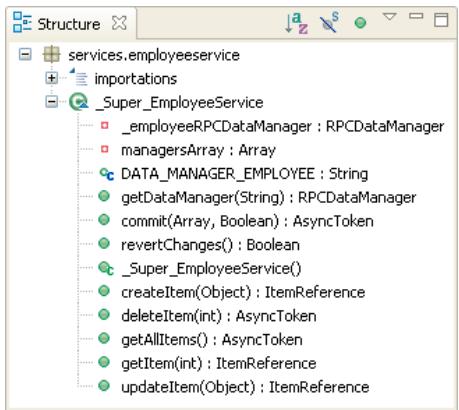 ADOBE FLASH BUILDER 4.7 - Vue Structure - 1