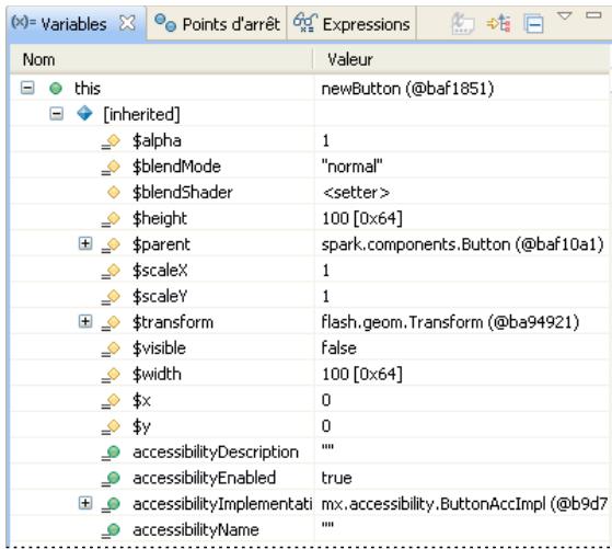ADOBE FLASH BUILDER 4.7 - Vue Variables - 2