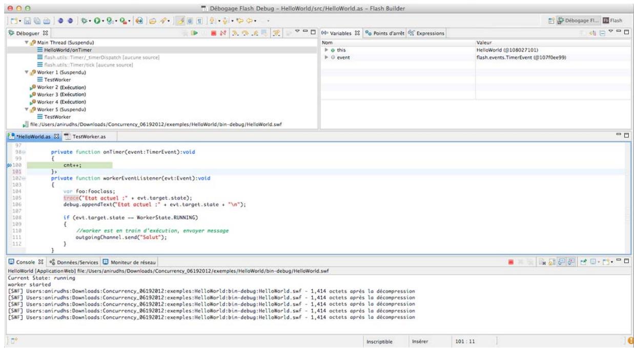 ADOBE FLASH BUILDER 4.7 - Déboge d'une application à l'aide d'opérateurs ActionScript - 1