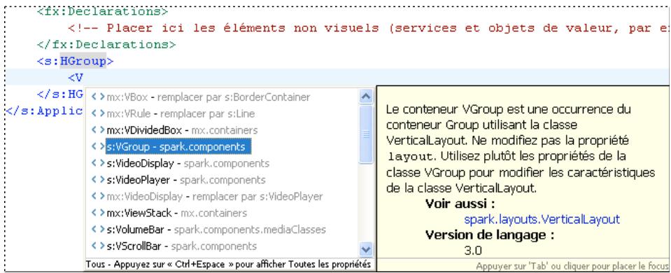 ADOBE FLASH BUILDER 4.7 - Utilisation de l'éditeur MXML - 1