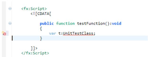 ADOBE FLASH BUILDER 4.7 - Mise en surbrillance d'erreurs en direct dans les projets ActionScript - 1