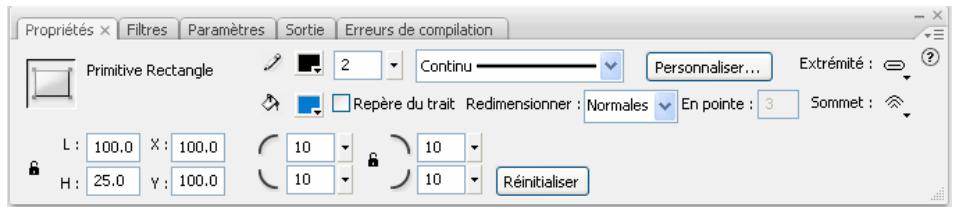ADOBE FLASH CS3 - Dessin de rectangles primitifs - 1