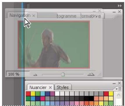 ADOBE FLASH CS3 - Pour ancreer et detacher des panneaux - 1