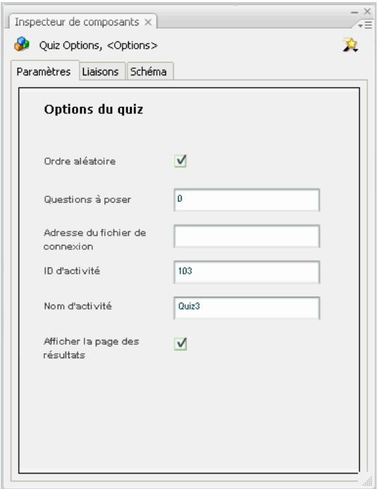 ADOBE FLASH CS3 - Options du test - 1