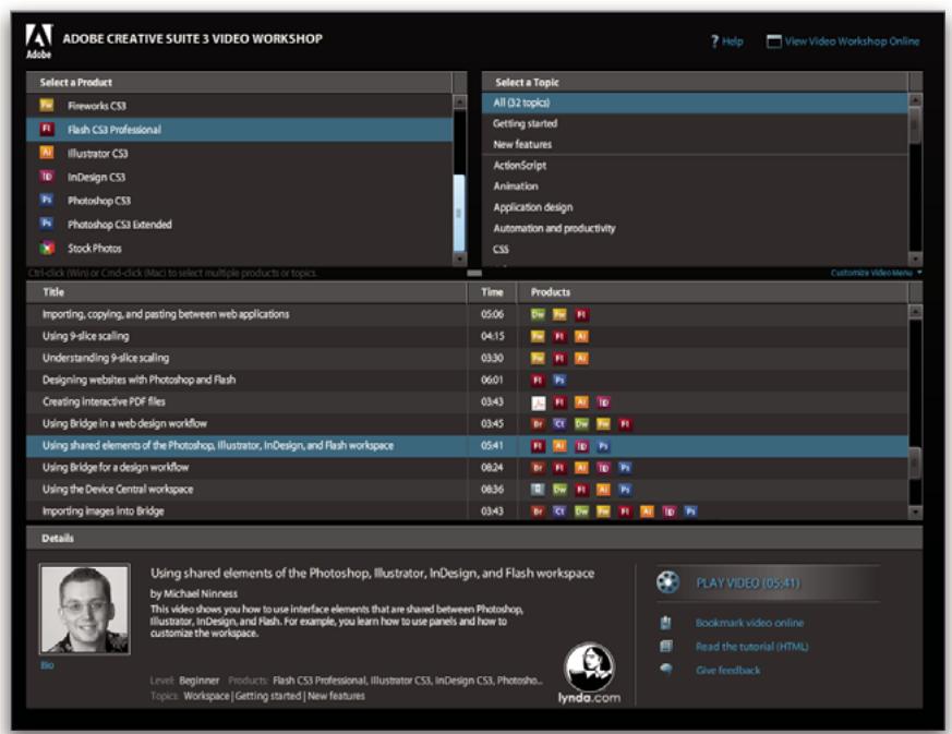 ADOBE FLASH CS3 - Atelier video Adobe - 1