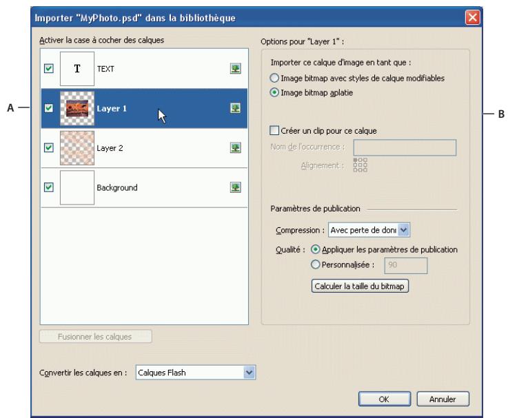 ADOBE FLASH CS3 - Importation de fichiers Photoshop PSD - 1