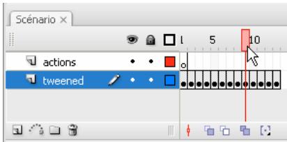 ADOBE FLASH CS3 - Déplacement de la tête de lecture - 1