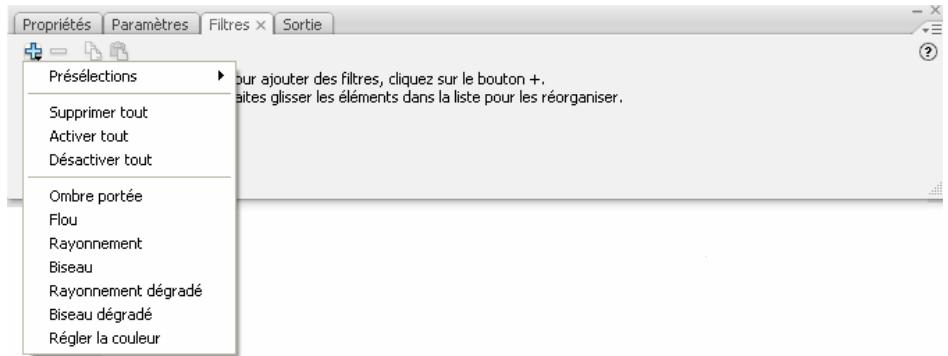 ADOBE FLASH CS3 - Application defiltres - 1