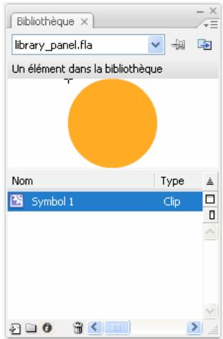 ADOBE FLASH CS3 - Présentation du panneau Bibliothèque - 1