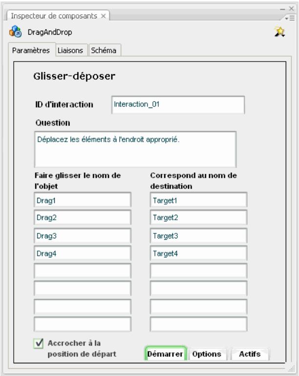 ADOBE FLASH CS3 - Configuration d'un composant Interaction de formation - 1
