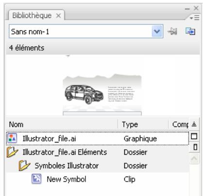 ADOBE FLASH CS3 - Importation de fichiers Al dans la bibliothèque Flash - 1