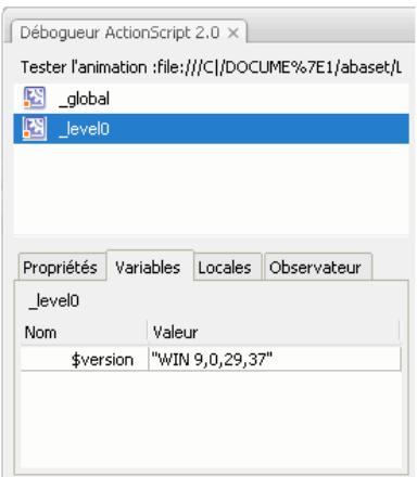 ADOBE FLASH CS3 - Utilisation de la liste d'observation - 1