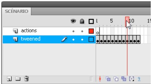 ADOBE FLASH CS4 - Déplacement de la tête de lecture - 1