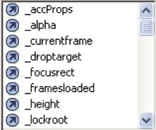 ADOBE FLASH CS4 - Utilisation des conseils de code de type menu - 1