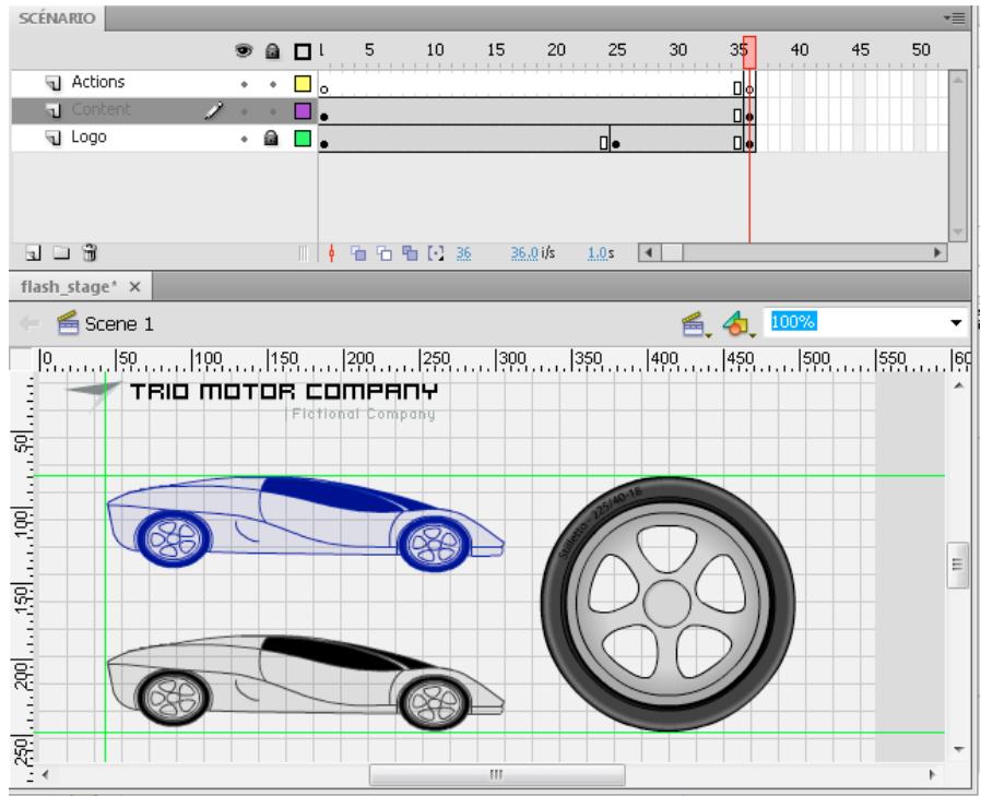 ADOBE FLASH CS4 - Utilisation de la scène - 1