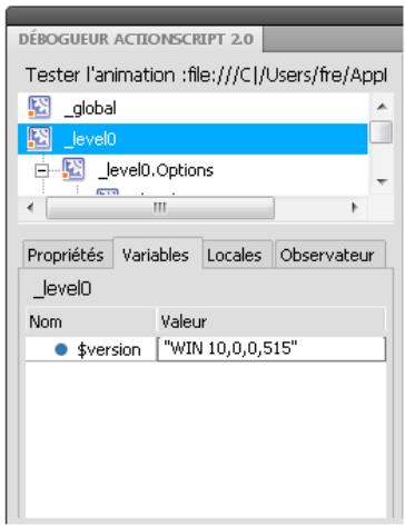 ADOBE FLASH CS4 - Utilisation de la liste d'observation - 1