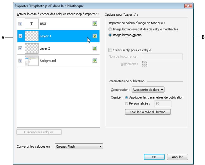 ADOBE FLASH CS4 - Importation de fichiers Photoshop PSD - 1