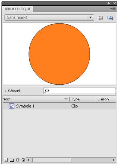 ADOBE FLASH CS4 - Présentation du panneau Bibliothèque - 1
