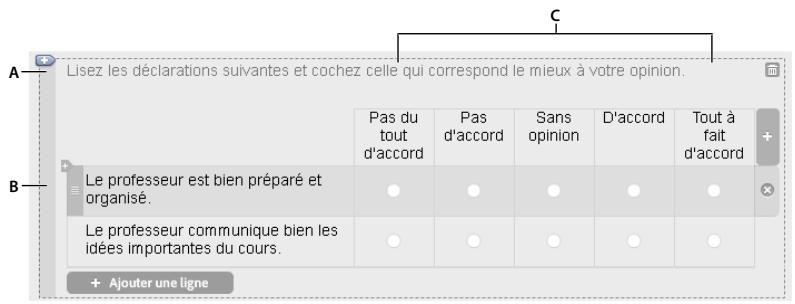 ADOBE FORMSCENTRAL - Éléments de-formulaire Échelle d'évaluation - 1