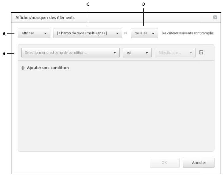 ADOBE FORMSCENTRAL - Creation d'éléments conditionnels - 1