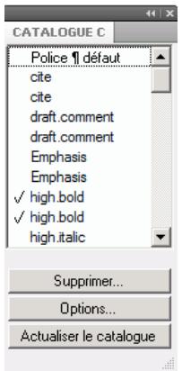ADOBE FRAMEMAKER 10 - Configuration de caractères - 2