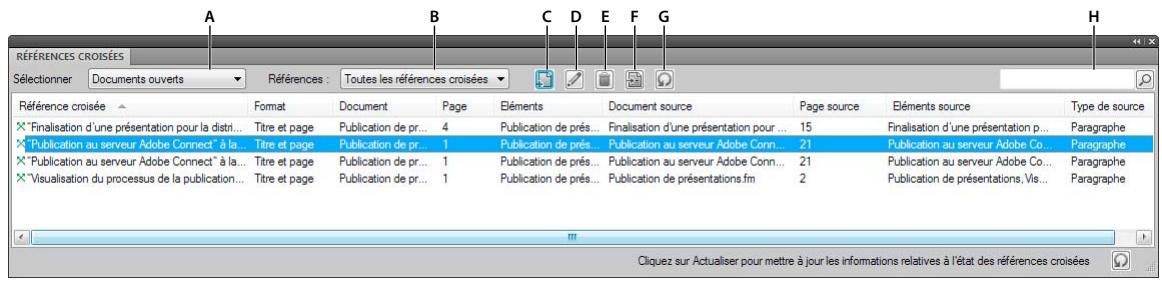 ADOBE FRAMEMAKER 10 - Présentation du conteneur de références croisées - 1